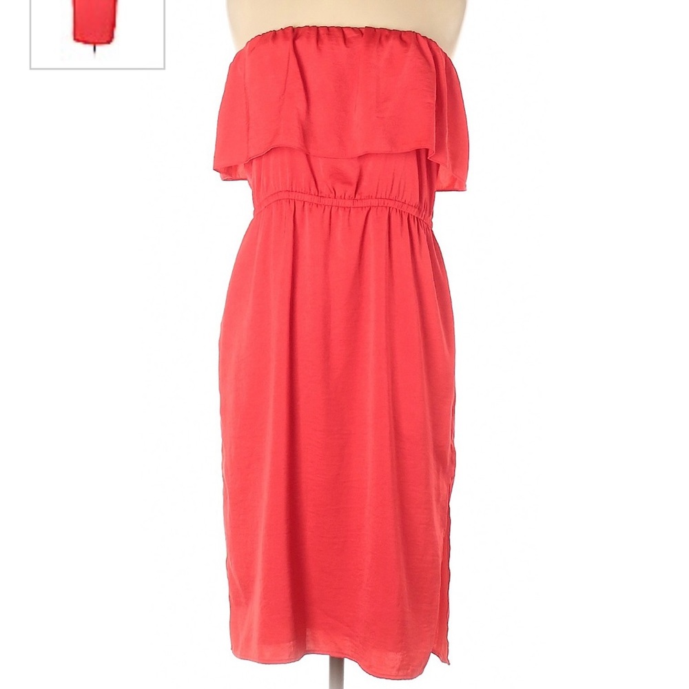 ☘️BCBG maxazria ‘malia’ red strapless dress